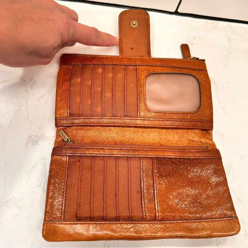 Fossil Emory Patchwork Multicolor Clutch Wallet - image 6